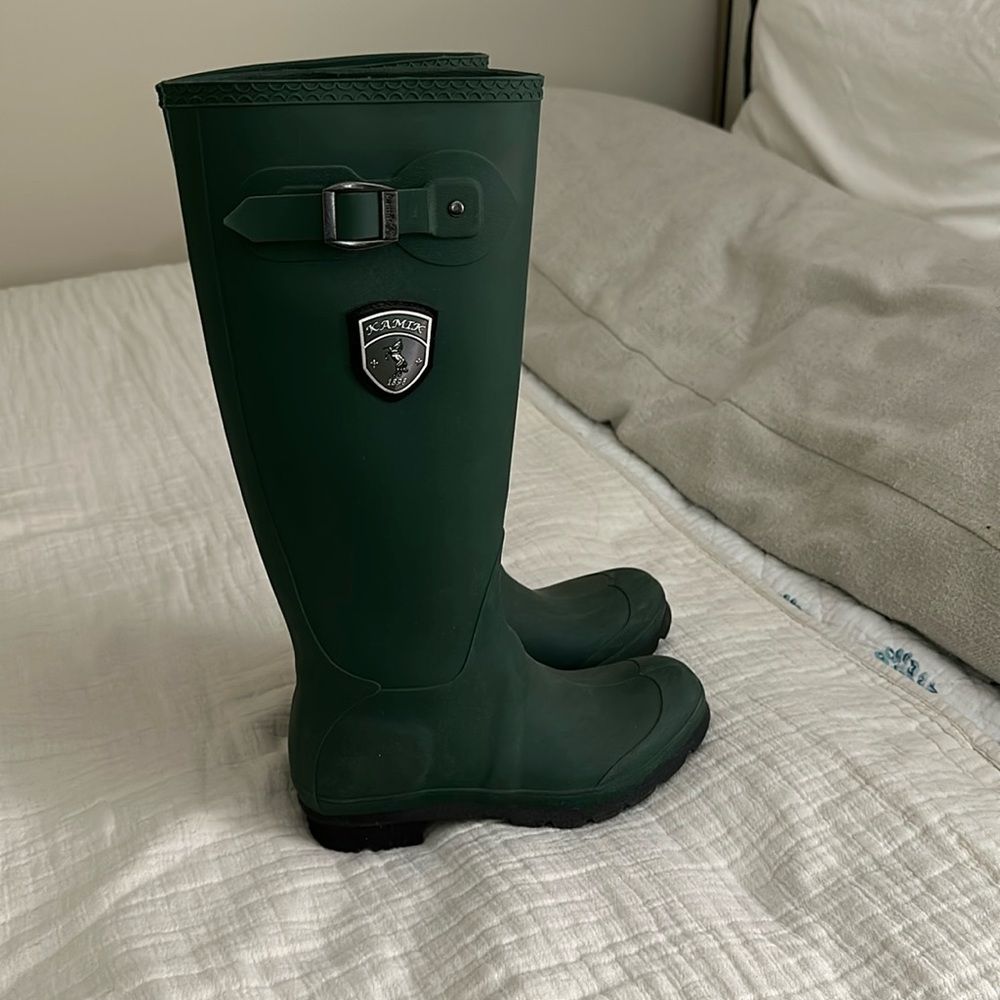 Kamik Women's Dark Green Tall Rain Boots